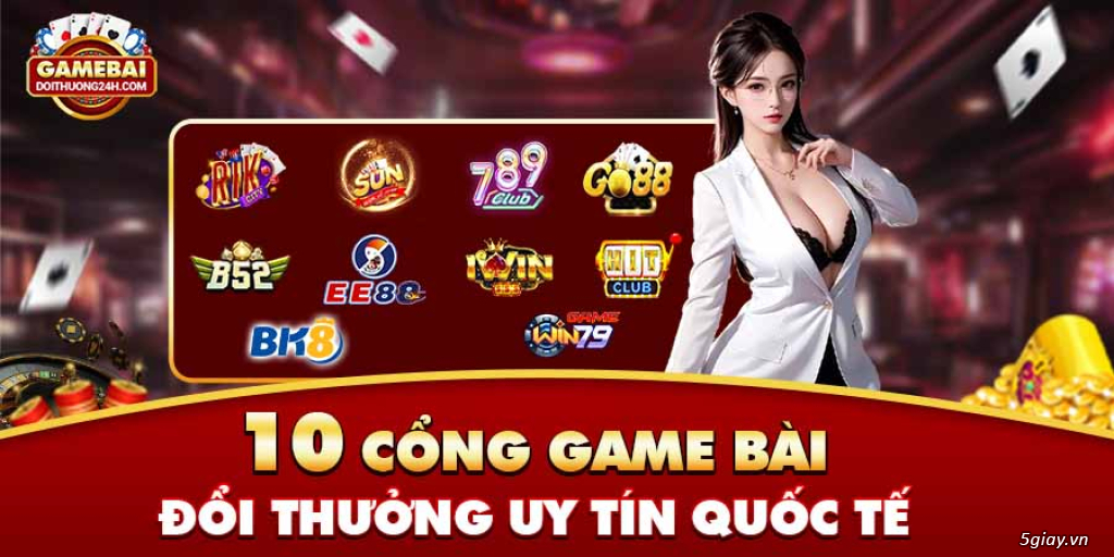 top 10 game bài đổi thưởng